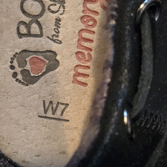 Bobs from Sketchers memory foam slip on shoes black leather womens size 7. NWOB - Picture 12 of 13